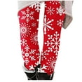 thumbnail image 1 of DeHolifer Women Christmas Leggings Plus Size High Waist Workout Pants Tummy Control Printed Holiday Legging Tights Yoga Pants Red XL, 1 of 5