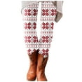 thumbnail image 1 of DeHolifer Women Christmas Leggings Plus Size High Waist Workout Pants Tummy Control Printed Holiday Legging Tights Yoga Pants White M, 1 of 6