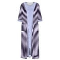 thumbnail image 1 of DeHolifer Women Nightshirt Short Sleeve Zip Front Nightgowns Full Length Cotton Robes Loose Housecoat Loungewear with Pockets Purple M, 1 of 4