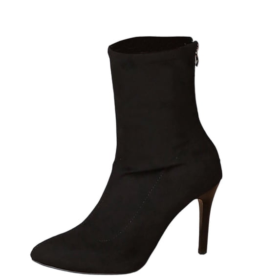 DeHolifer Women's Ankle Boots Pointed Toe Stiletto Heel Stiletto Short Booties for Work Daily