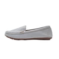 thumbnail image 1 of DeHolifer Women's Casual Flat Shoes Comfortable Mom Footwear Solid Color Everyday Walking Slip On Loafers for Women, 1 of 8