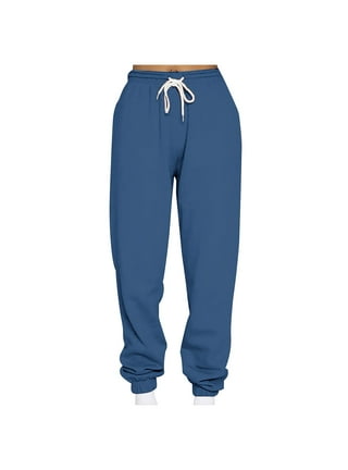 Souluxe Girls Blue Polyester Jogger Trousers Size 8-9 Years