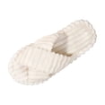 thumbnail image 1 of DeHolifer Women's Memory Foam Slippers, Open Toe Cross Band Non-Slip Indoor Outdoor House Slippers, 1 of 5
