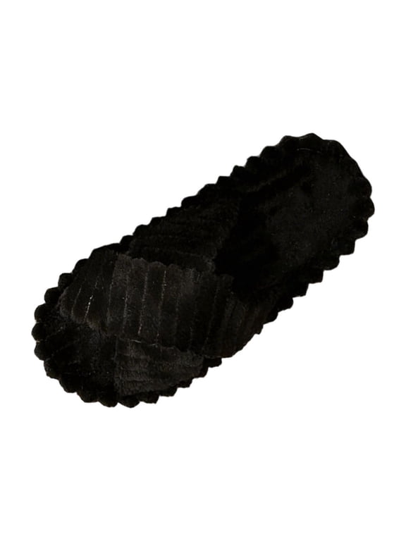 Women's Memory Foam Slippers, Open Toe Cross Band Non-Slip Indoor Outdoor House Slippers