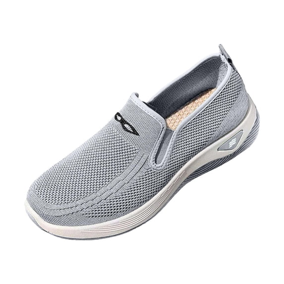 DeHolifer Women's Shoes Wide Arch Support Slip-On Orthowalk Sneakers Casual Breathable Walking Anti-Skid Sports Shoes