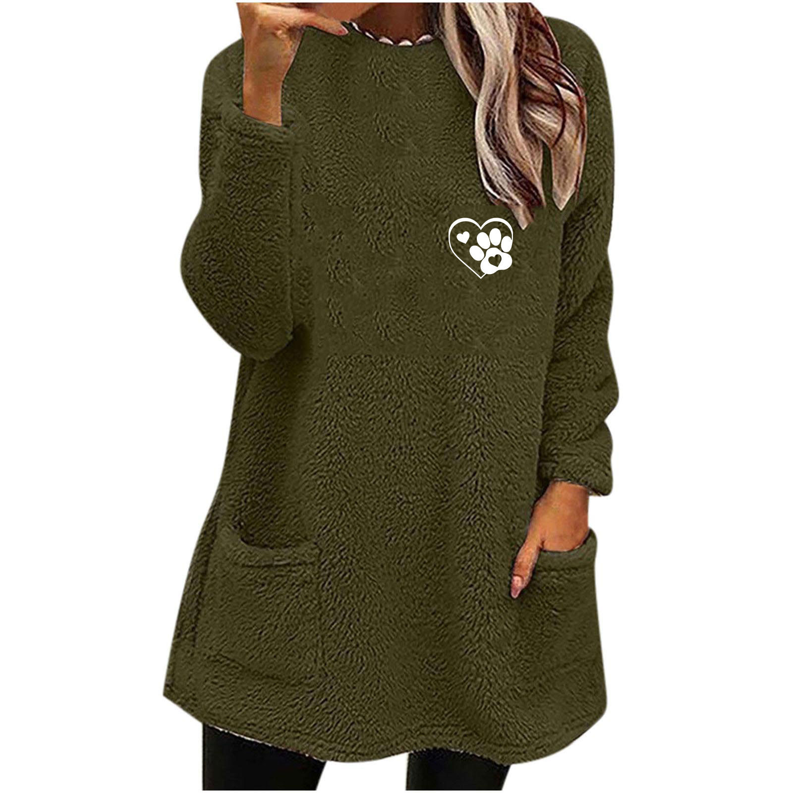 Women's Hooded Long Knit Cardigan - Oversized Color Block Sweatshirt Jacket, Open Front With Pockets