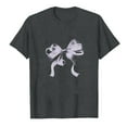 thumbnail image 1 of DeHolifer Womens T-shirts Bowknot Graphic Pritned Short Sleeve Crewneck T-shirts Loose Casual Fashion Blouse Tops Gray M, 1 of 1