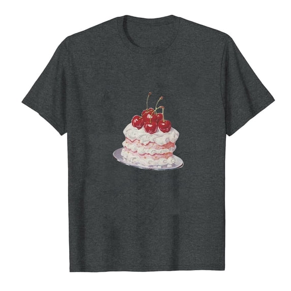 DeHolifer Womens T-shirts Bowknot Graphic Pritned Short Sleeve Crewneck T-shirts Loose Casual Fashion Blouse Tops Gray XL
