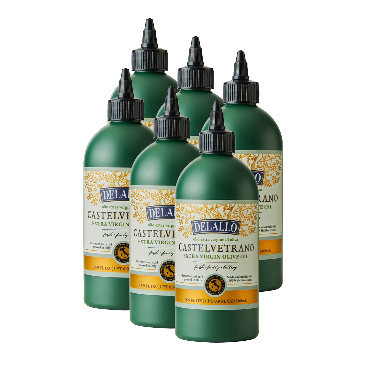 DeLallo, Castelvetrano Extra Virgin Olive Oil, Made in Italy, For