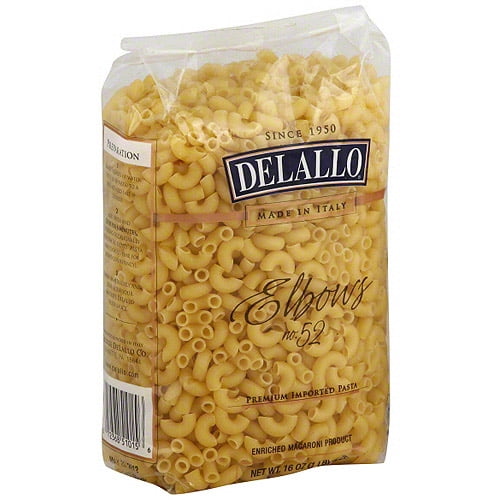 DeLallo Elbow Pasta, 1 lb (Pack of 16)