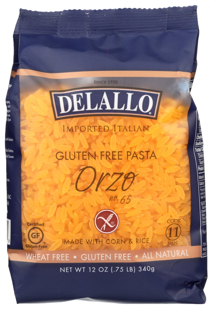 DeLallo Gluten Free Orzo Pasta, 12 oz