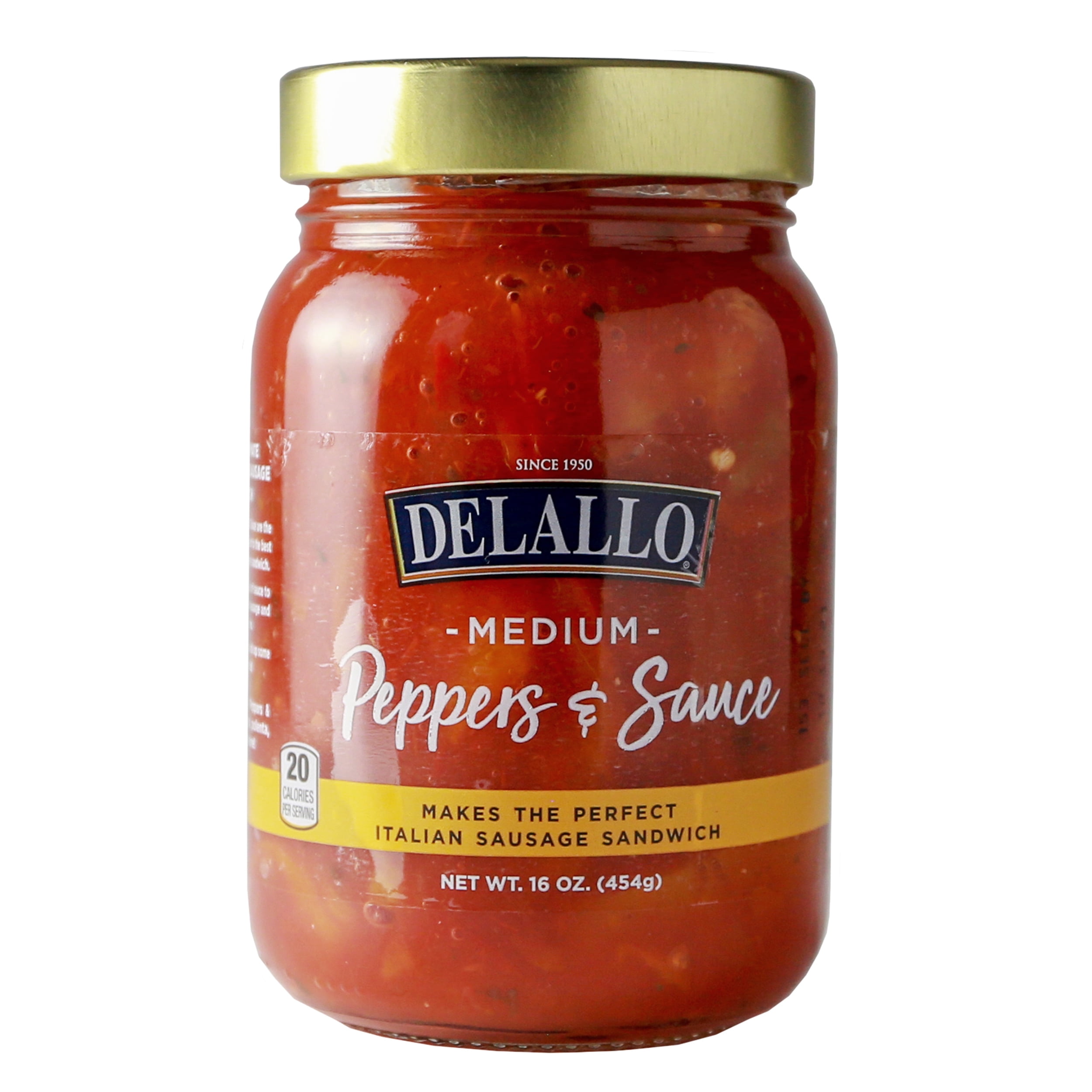 DeLallo Medium Peppers and Sauce, 16 oz