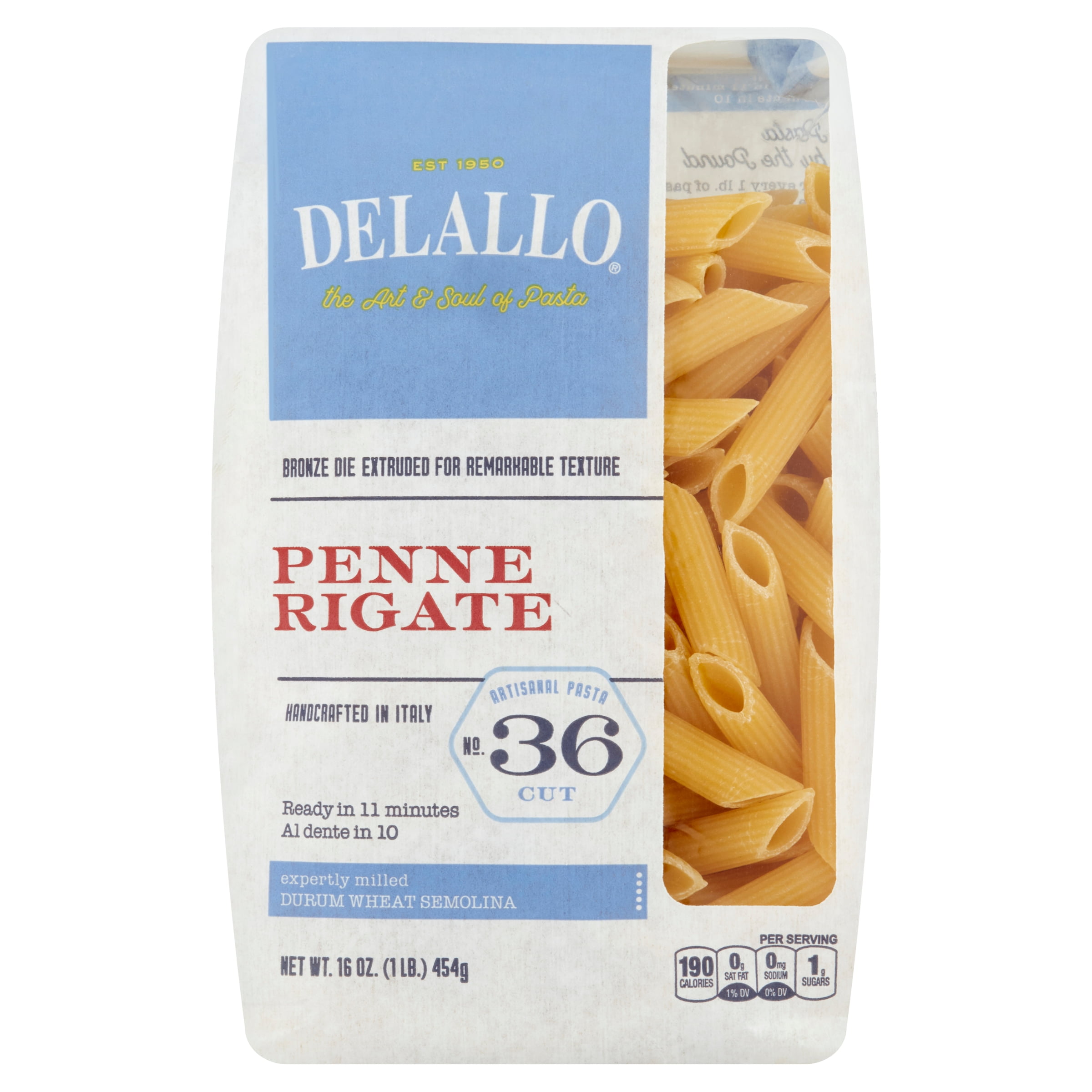 What Is Rigate Pasta DeLallo Penne Rigate Pasta, 16 oz, Bronze Die Extruded, Paper Bag ...
