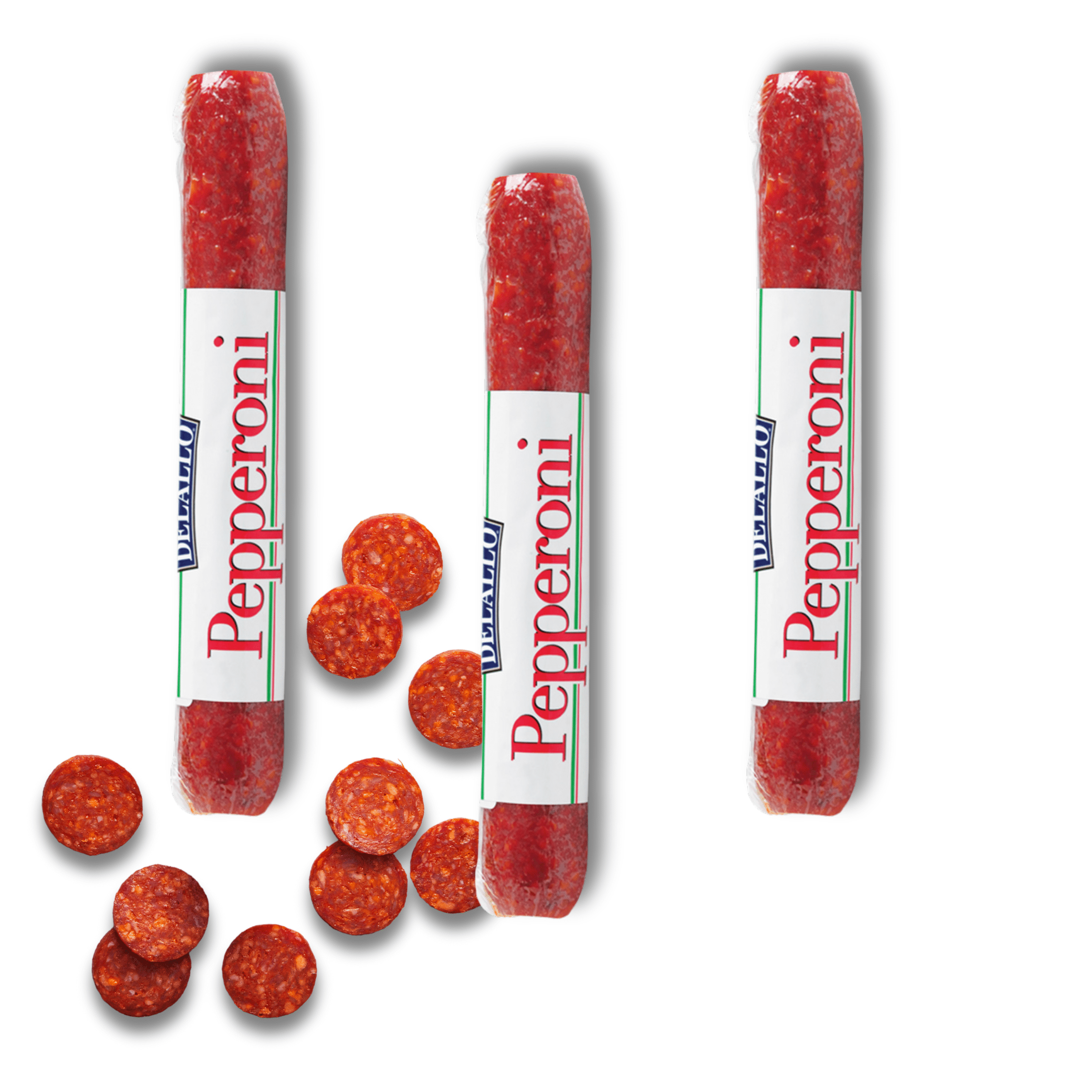 DeLallo Pepperoni, Authentic Italian Recipe, Air-Dried, Nitrate Free, 7 oz Stick, (3 Pack)