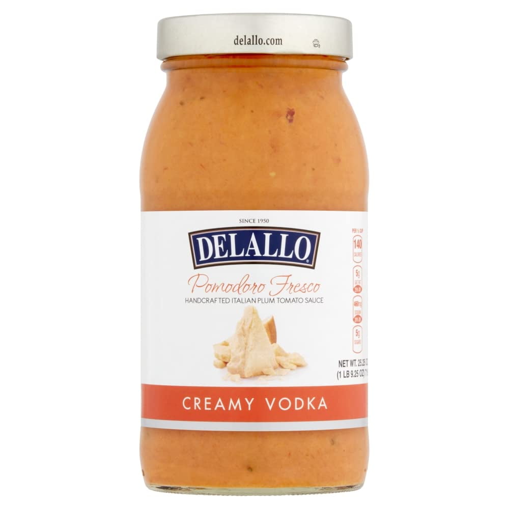 DeLallo Pomodoro Fresco Creamy Vodka Sauce, 25.25oz Jar, 6Pack
