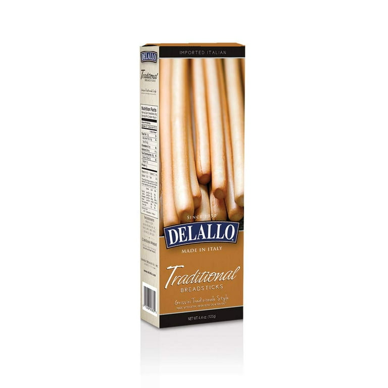 DeLallo Traditional Breadsticks, 4.4-Ounce Packages (Pack of 12