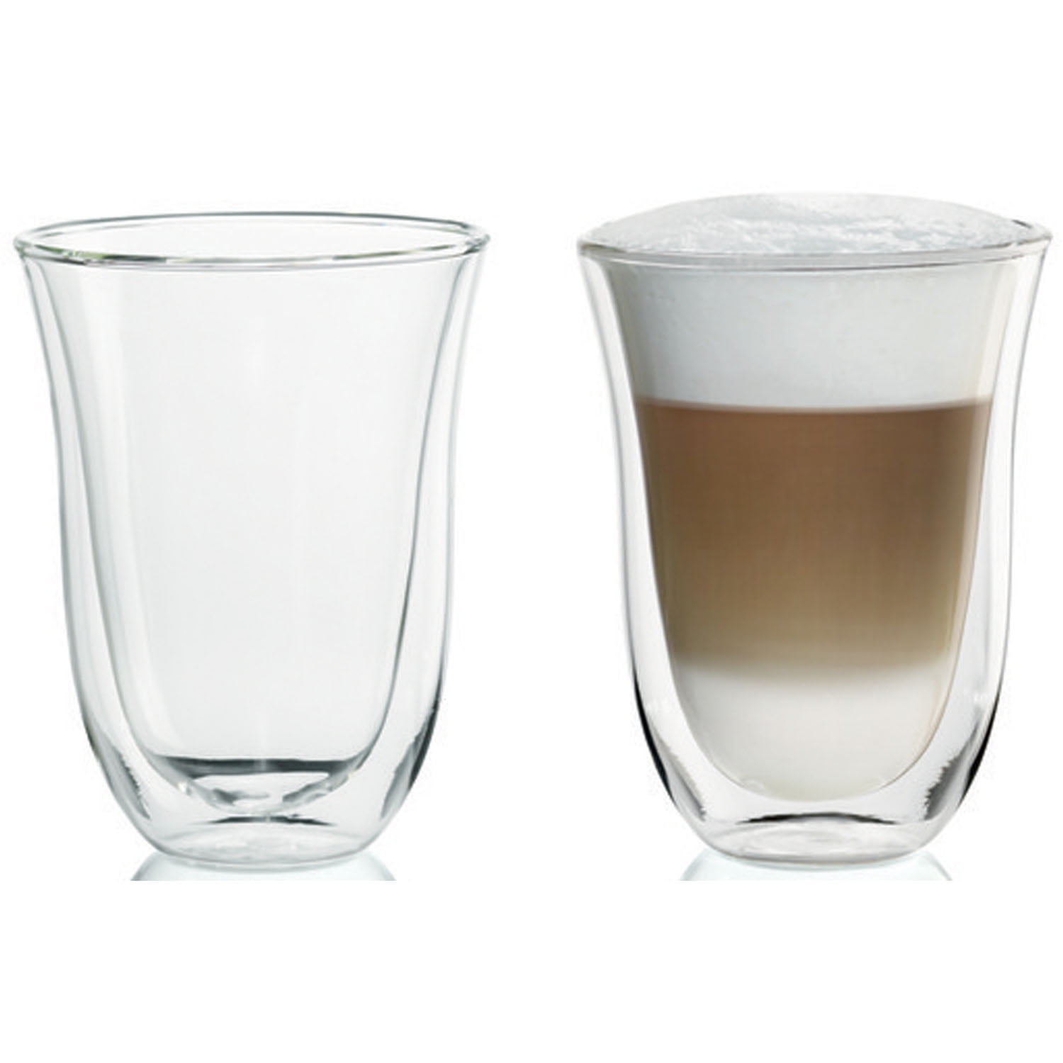 DeLonghi 2 Latte Double Wall Thermal Glasses