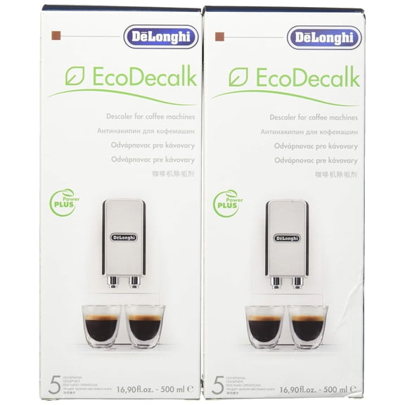 DeLonghi Eco Descaling Solution 5513291781 (Pack of 2)