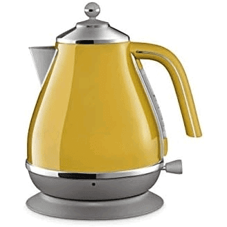 DeLonghi Icona Capitals Electric Kettle - New York Yellow, 1 Liter, 1200W, Japan Import