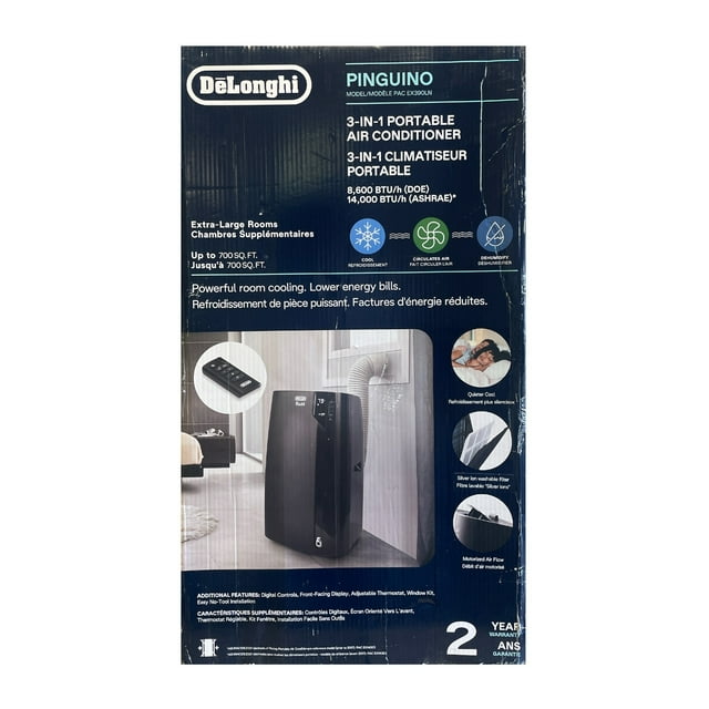 Delonghi Pinguino Deluxe 14000BTU Portable AC Air Conditioner