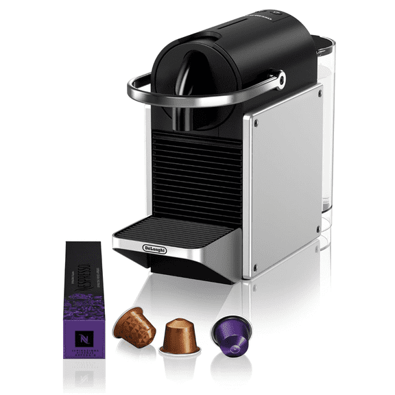 DeLonghi Pixie Silver/Black Nespresso Machine
