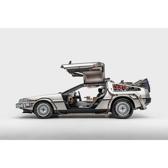 DeLorean DMC-12 Back to the Future Home Decor - 12x18 Inch Laminated Poster - Stunning Detail and Bold Colors