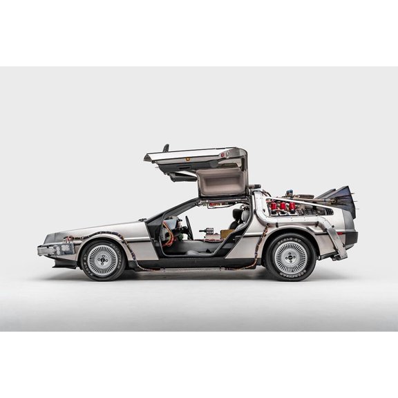 DeLorean DMC-12 Back to the Future Home Decor - 24x36 Inch Laminated Poster - Stunning Detail and Bold Colors