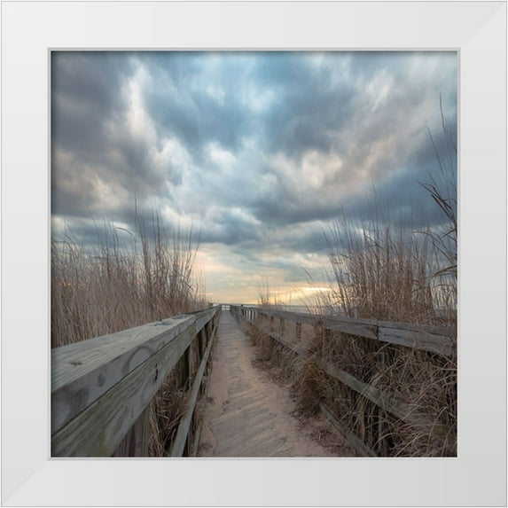 DeLuca, Pat 15x15 White Modern Wood Framed Museum Art Print Titled - Sunset