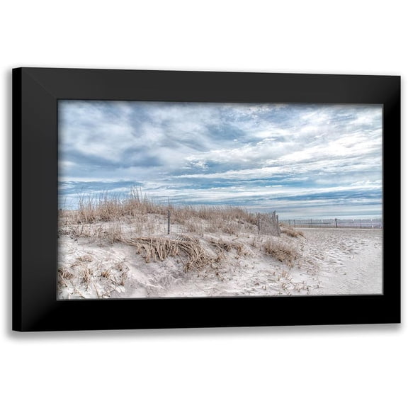 DeLuca, Pat 24x17 Black Modern Framed Museum Art Print Titled - Lighthouse Beach