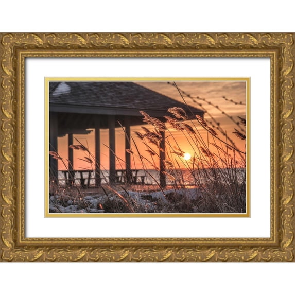 DeLuca, Pat 24x17 Gold Ornate Wood Framed with Double Matting Museum Art Print Titled - Imminent Loyalty