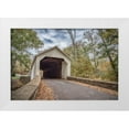 thumbnail image 1 of DeLuca, Pat 24x17 White Modern Wood Framed Museum Art Print Titled - Covered Bridge, 1 of 4