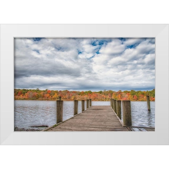 DeLuca, Pat 32x23 White Modern Wood Framed Museum Art Print Titled - Blydebburg Park
