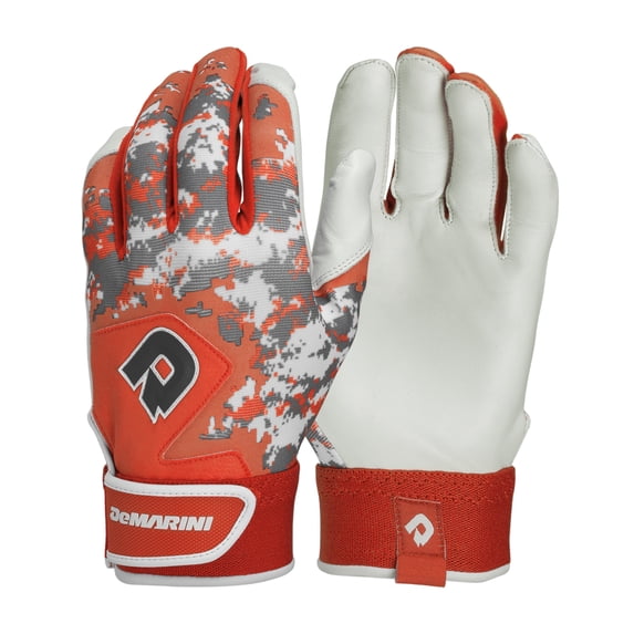 DeMarini Digi Camo II Adult Batting Gloves, Orange