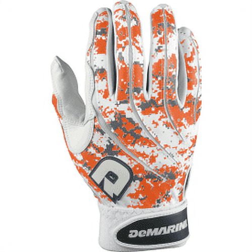 DeMarini Digi Camo Youth Medium Baseball Batting Gloves, Orange