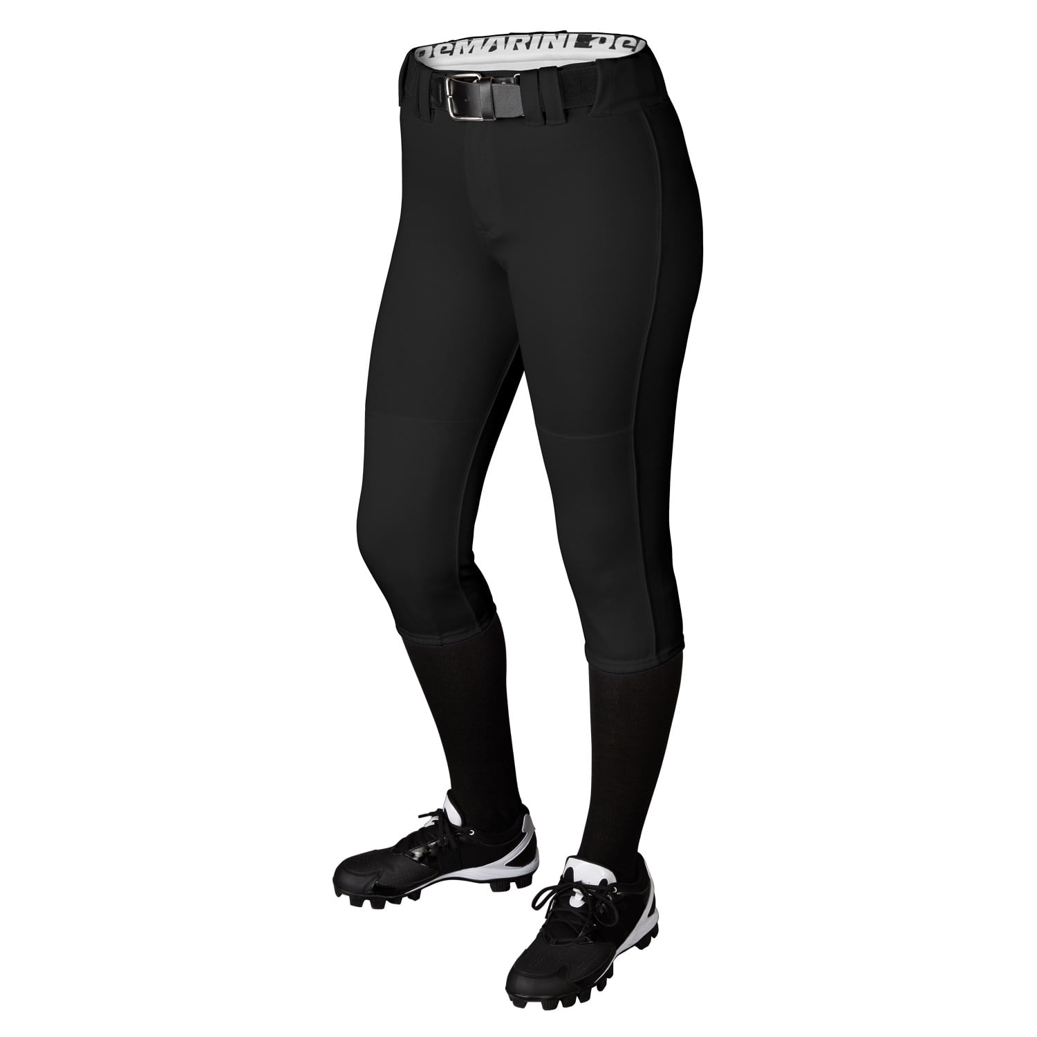 DeMarini Girl's Belted Fastpitch Softball Pant Black XS