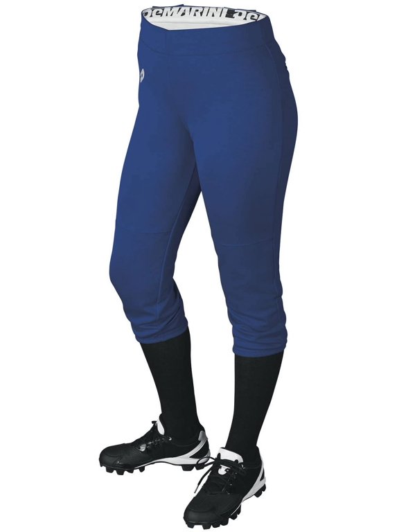 Girls' Pull Up Baseball Pants, Royal, Extra-Small