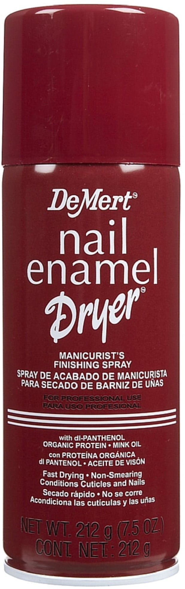DeMert Nail Enamel Dry Spray 7.50 oz (Pack of 4)