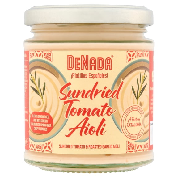 DeNada Sundried Tomato Aioli 165g, Imported from Britain