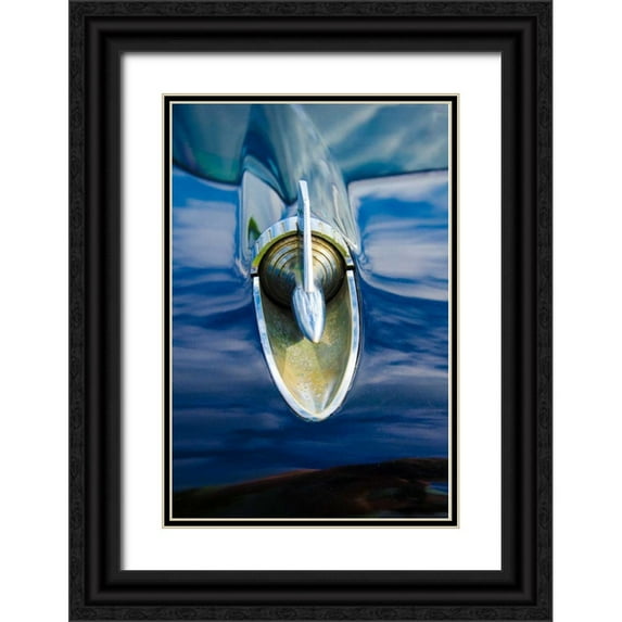 DeNardo, Laura 11x14 Black Ornate Wood Framed with Double Matting Museum Art Print Titled - Cars of Cuba VI