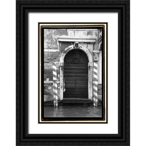 DeNardo, Laura 11x14 Black Ornate Wood Framed with Double Matting Museum Art Print Titled - Hidden Passages Venice VI