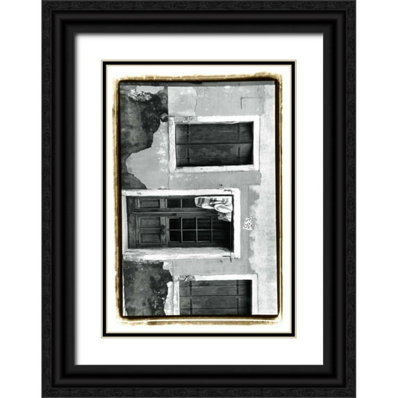 DeNardo, Laura 11x14 Black Ornate Wood Framed with Double Matting Museum Art Print Titled - The Doors of Venice VII