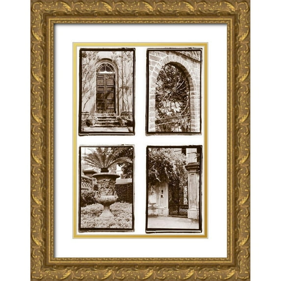 DeNardo, Laura 11x14 Gold Ornate Wood Framed with Double Matting Museum Art Print Titled - Old World Architecture