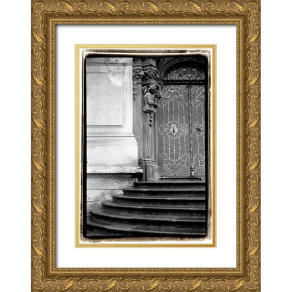 DeNardo, Laura 11x14 Gold Ornate Wood Framed with Double Matting Museum Art Print Titled - Prague Passageway IV