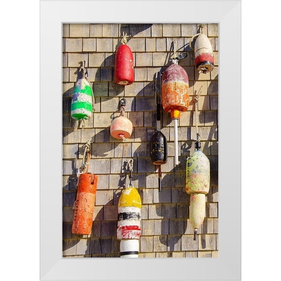 DeNardo, Laura 11x14 White Modern Wood Framed Museum Art Print Titled - Coastal Trappings I