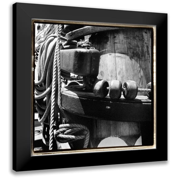 DeNardo, Laura 12x12 Black Modern Framed Museum Art Print Titled - Ship Shape III