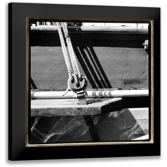 DeNardo, Laura 12x12 Black Modern Framed Museum Art Print Titled - Ship Shape IV