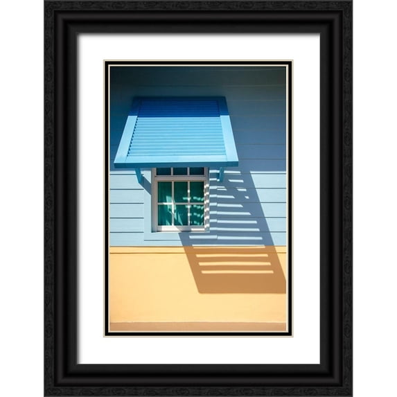 DeNardo, Laura 13x18 Black Ornate Wood Framed with Double Matting Museum Art Print Titled - Beachtown Blues I