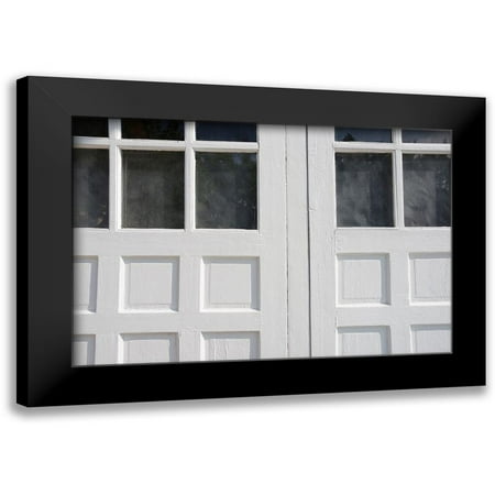 DeNardo, Laura 14x11 Black Modern Framed Museum Art Print Titled - Black and White Windows and Shadows III