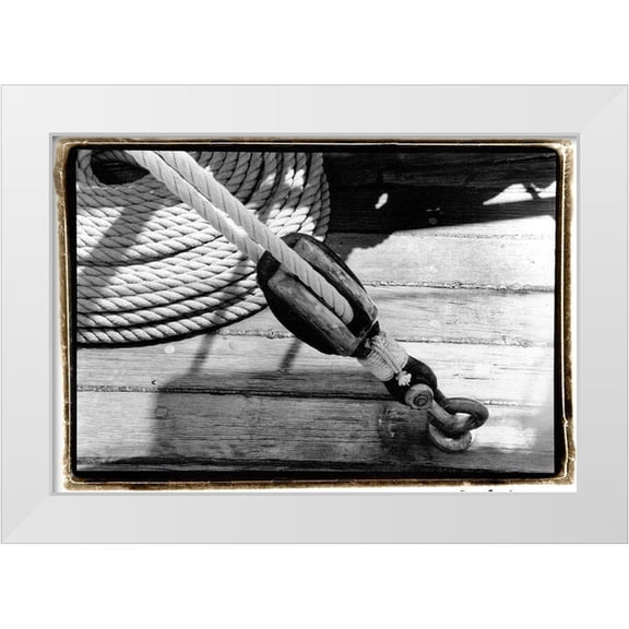 DeNardo, Laura 14x11 White Modern Wood Framed Museum Art Print Titled - Ship Shape VI
