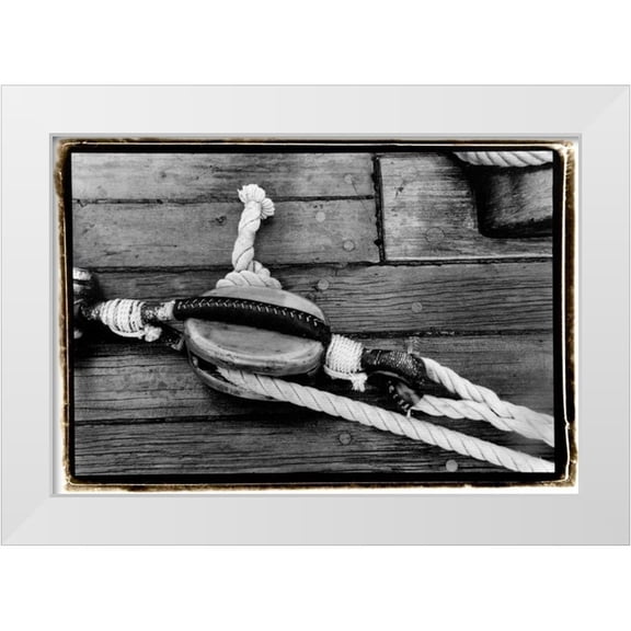 DeNardo, Laura 14x11 White Modern Wood Framed Museum Art Print Titled - Ship Shape V